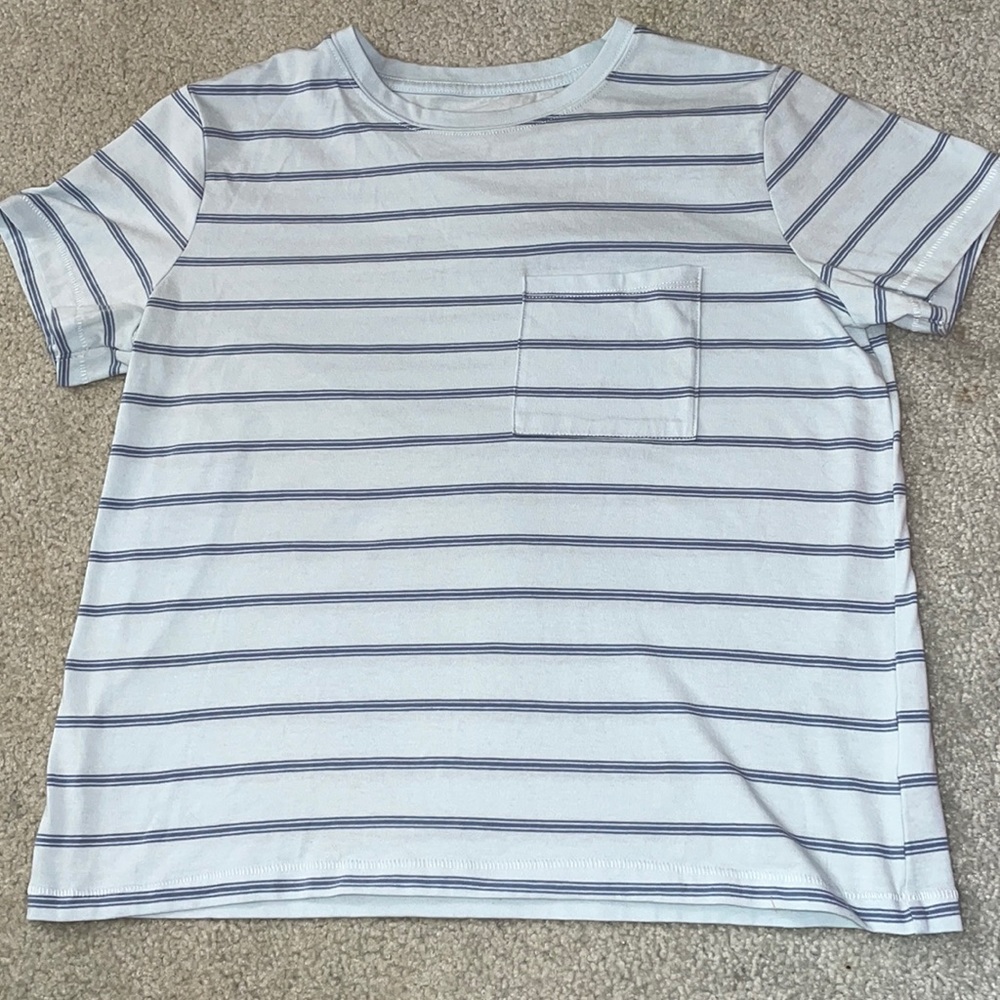 Light Blue Striped Tee